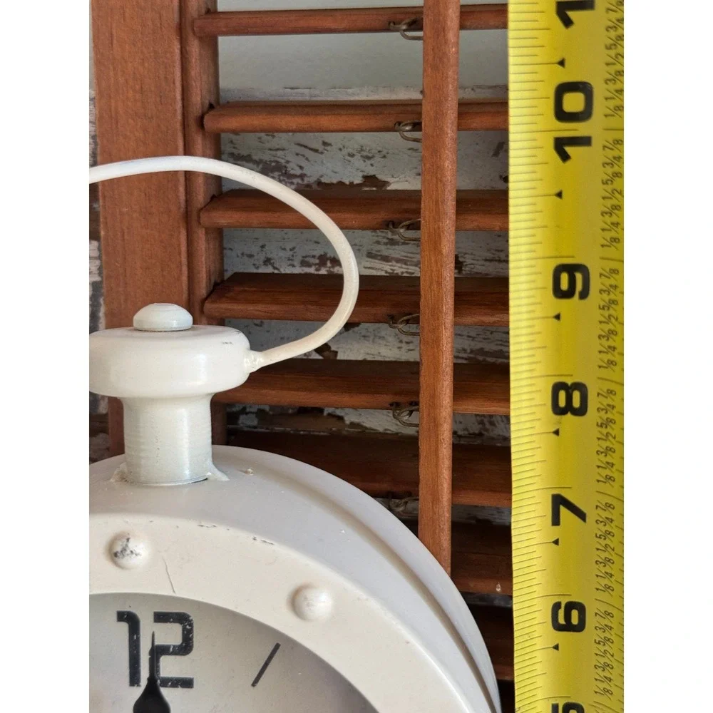 Antiquite de Paris 1887 Mantel Clock Cream Metal Quartz Vintage French Style